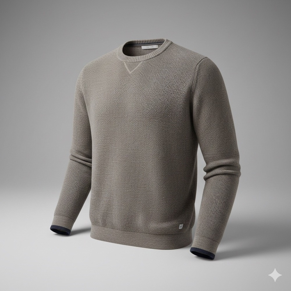 Smartwool Cheyenne Creek Crew Sweater Textured Taupe Size S